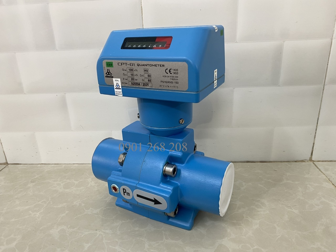 Dong ho do luu luong CPT-01 Quantometer G65 DN50 Common